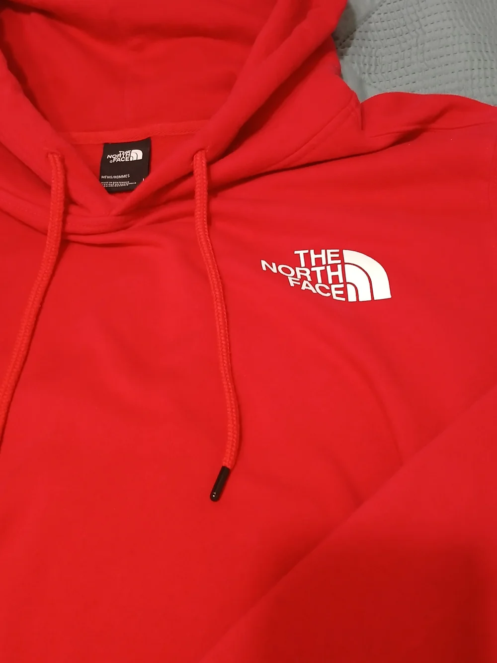 The North Face Men's Red Hooded Sweatshirt Pyllover Outdoors Graphic Large